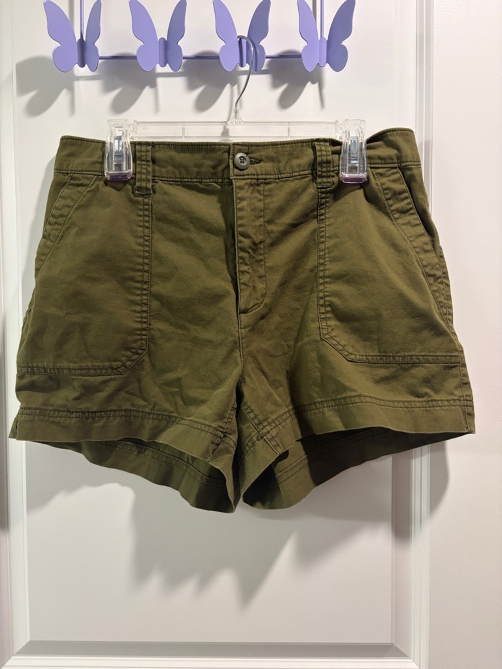 Old Navy Olive Green Utility Shorts
